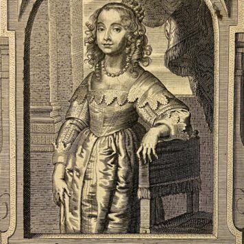 Antique engraving Mary Princess of Orange Pieter de Jode