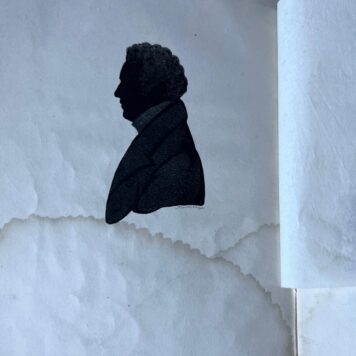 With the silhouette portrait of Suerman. Pages with water damage.