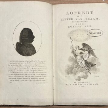 Epitaph, 1818, Dordrecht | Lofrede op Pieter van Braam, uitgesproken door Ewaldus Kist, Te Dordrecht, Bij Blussé en Van Braam, 1818, 135 pp.