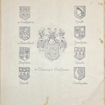 Heraldry, 1900, Oudshoorn | De Hervormde Kerk te Oudshoorn uit heraldisch oogpunt bezien door W. M. C. Regt. Genealogisch en heraldisch archief, Rijswijk bij 's-Gravenhage, 1900, 19+14pp.