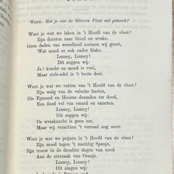 Music, 1872, Songbook | De Watergeuzen. Tien liedjes van E. Laurillard. Amsterdam, D. B. Centen, 1872, 20 pp.