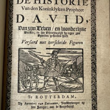 De historie van den Koninklyken Propheet David Anthoni van Zaamen 1785