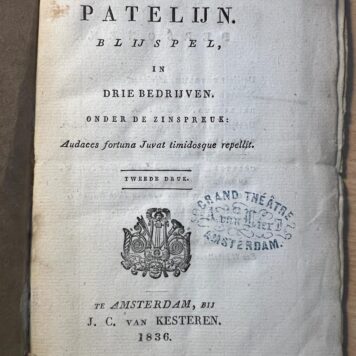 Theater blijspel De advokaat Patelijn