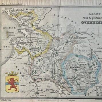 Part of atlas about provincie Overijssel made in 1841