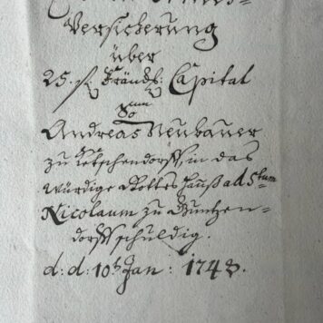 Original manuscript deed for mortgage 1748
