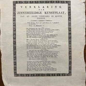 Verklaring der Zinnebeeldige Kunstplaat, Nap. en zijn vrienden un hunne glorie