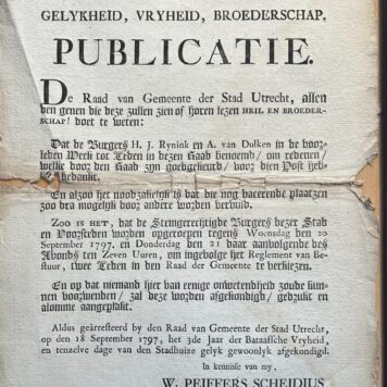 stad Utrecht (...) burgers H.J. Rynink en A. van Dulken,