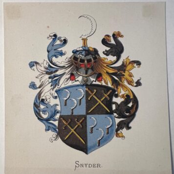 Coat of arms Snyder wapenkaart