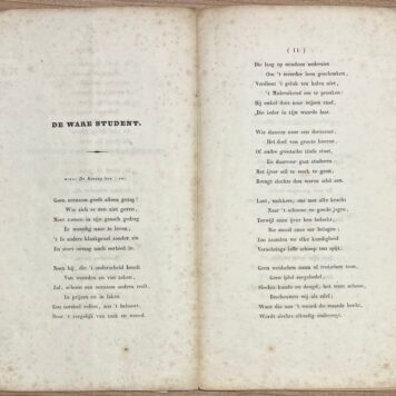 Music, 1836, Song book | Zangen voor de Studenten der Geneeskundige School, door O. J. Goddard. Rotterdam, P.H. van den Heuvel, 1836, 36 pp.