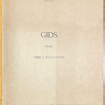 Music, 1933, Exhibition Guide | Muziek-Historisch Museum Scheurleer, Gids door D. J. Balfoort, tentoongesteld in het Stedelijk Museum Amsterdam 1933. Stedelijk Museum, Amsterdam, 1933, 40 pp.