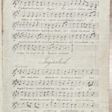 Music, [1831], Songs | Lied voor de uittrekkende schutters; Lied voor vrijwilligers ; Jagerslied. [s.n.], [s.l.], [1831], 7 pp.