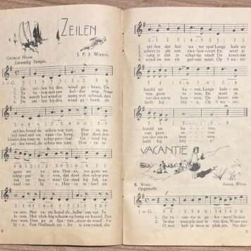 Set of 3, 1926-27, Folksong | Volkszangdag 1926 / 1927, Nederlandschen Volkszangbond gevestigd te Utrecht, [s.l.], 1926-1927, two booklets. Sold with 6 postcards of folksongs.