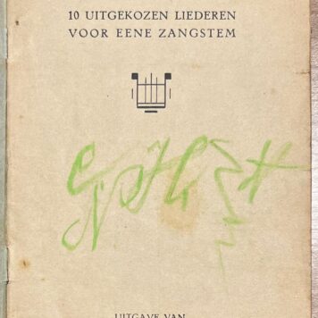 Set of 3, 1926-27, Folksong | Volkszangdag 1926 / 1927, Nederlandschen Volkszangbond gevestigd te Utrecht, [s.l.], 1926-1927, two booklets. Sold with 6 postcards of folksongs.