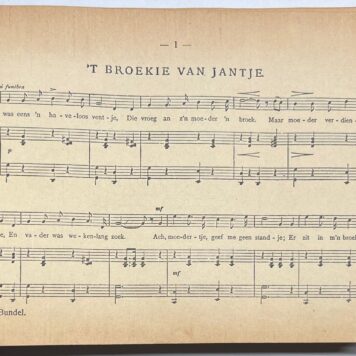 Music, 19[...], Songbook | Liedjes, Wijzen en Prentjes door J. H. Speenhoff, dichter-zanger-teekenaar. Rotterdam, W. L. en T. Brusse, 19[...], 124+116+124+122+126(5)pp.