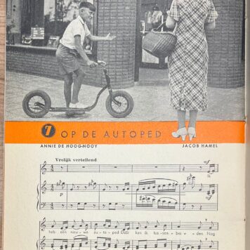 Set of 6, 1933-1938, Music | Tiental Kinderliedjes gezongen door Jacob Hamel's A.V.R.O. Kinderkoor. Illustratie en verzorging Piet Marée. Algemeene vereeniging Radio Omroep, Amsterdam, 1933-1937, set of 6.