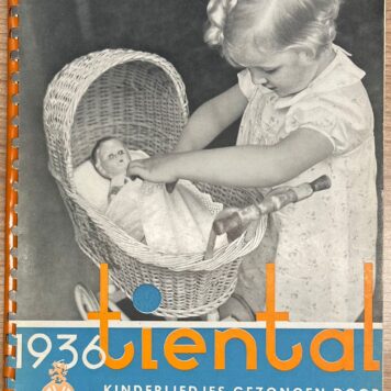 Set of 6, 1933-1938, Music | Tiental Kinderliedjes gezongen door Jacob Hamel's A.V.R.O. Kinderkoor. Illustratie en verzorging Piet Marée. Algemeene vereeniging Radio Omroep, Amsterdam, 1933-1937, set of 6.
