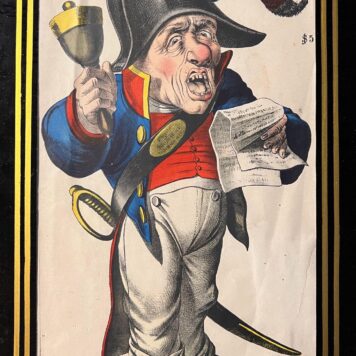 French general satirical print, spotprent franse generaal Scholz Eisenbarth