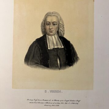 Professor Bavius Voorda by Leendert Springer Universiteit Leiden