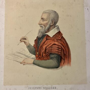 Professor Josephus Scaliger made by Leendert Springer Universiteit Leiden prent print