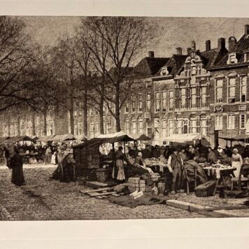 Lithography market at Lange Voorhout in The Hague
