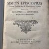 Leven van Simon Episcopius Philippus van Limborch 1693