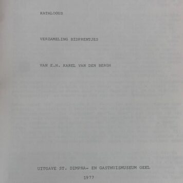 Katalogus verzameling bidprentjes van E.H. Karel van den Bergh