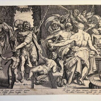 Antique print Wine (set: The Powers that rule the World) / Wijn