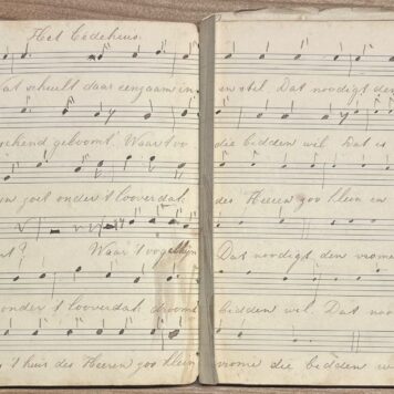 Manuscript, [s.a.], Music | Small music album containing Dutch and Frisian songs. Manuscript.