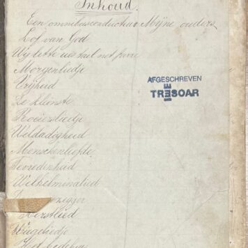 Manuscript, [s.a.], Music | Small music album containing Dutch and Frisian songs. Manuscript.