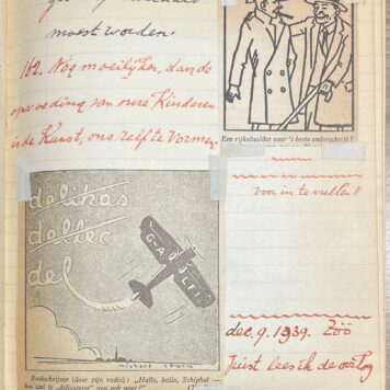Manuscript, ca. 1939, Life lessons | Levenswaarheden. [...] Eventjes Lachen. Manuscript, Den Haag, 1939.