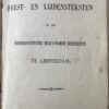 Orde der feest- en lijdensteksten voor de Nederduitsche Hervormde Gemeente te Amsterdam