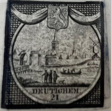 City view etching of Deutighem Doetinchem