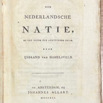 Literature, 1822, Verweij | Christelijke Droefheid en Troost. Herinneringen bij den dood van geliefde panden. door Bernardus Verweij. Predikant in 's Gravenhage. tweede druk. Amsterdam, Gerrit Portielje, 1822, 248 pp.