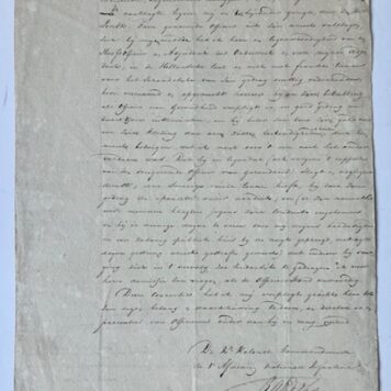 Brief kolonel Ramdohr nationale infanterie Brussel over Laarsman Van de Ham en Lindt.