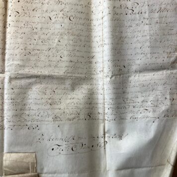 Manuscript notarial deed Oostveen 1765