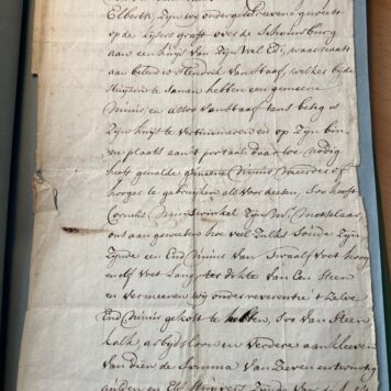 Manuscript signed Amsterdam 23 juni 1744 regarding house on Keizersgracht Amsterdam near the Schouwburg