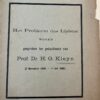 Het probleem des lijdens. Woord gesproken ter gedachtenis van prof. dr. H.G. Kleyn