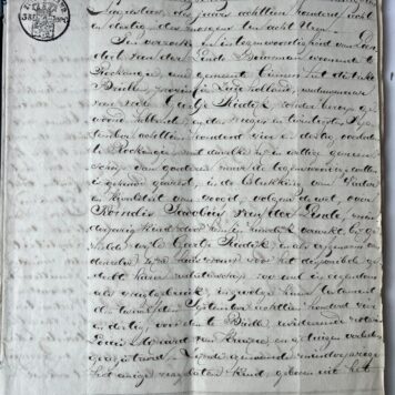 Manuscript legal signed by notary Redele regarding estate of Geertje Riedijk en Kornelis Jacobus van der Linde