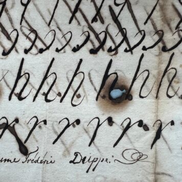 Caligraphy exercises of Guillaume Frederic (Willem Frederik) Duppe