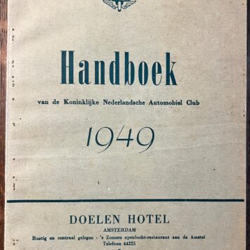 Handboek van de Koninklijke Nederlandsche Automobiel Club 1949