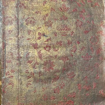 Handmade decorated paper binding 1821