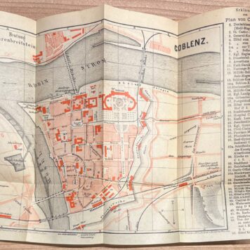 Travel guide, ca. 1891, German | Das Moselthal, von Coblenz bis Trier. Mit Specialkarte, Illustrationen und Plänen. II Auflage. Würzburg/Wien, Leo Woerl, [1891], 71 pp.