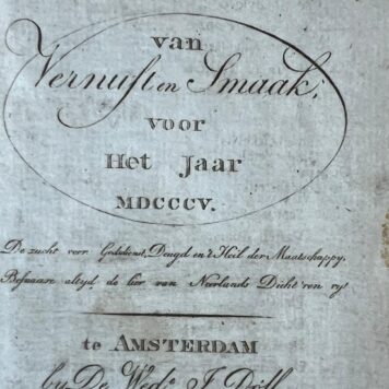 Almanac 1805 | Almanak van Vernuft en Smaak voor het jaar 1805