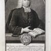 Portrait print of pastor Schubert made by Christian Friedrich Fritzch