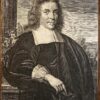 Portrait print of Petrus Bortius made by Hendrik Bary portret prent