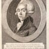 ortrait print of Jean-Louis Baudelocque made by Pieter de Mare