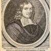 Portrait print of law professor in Fran Johannes Jacobus Wissenbach (1607-1665)