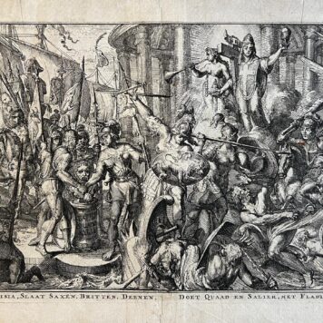 T Gekerstend Frisia, Slaat Saxen, Britten, Deenen