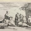 Print for the month October (from the series of 12 months) made by Frederick Bloemaert