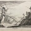 Print for the month December (from the series of 12 months) made by Frederick Bloemaert